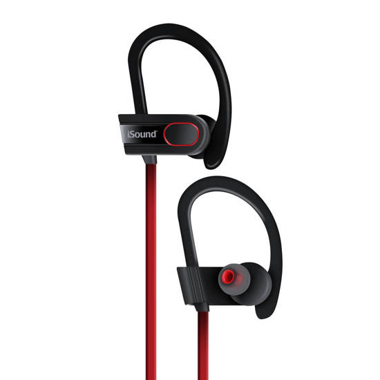Picture of iSound DG-DGHP-5622 - SPORT TONE DYNAMIC BT EARBUDS RED/BLK