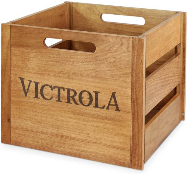 Picture of Innovative Technology INN-VA-20 - Victrola Wooden Record and Vinyl Crate